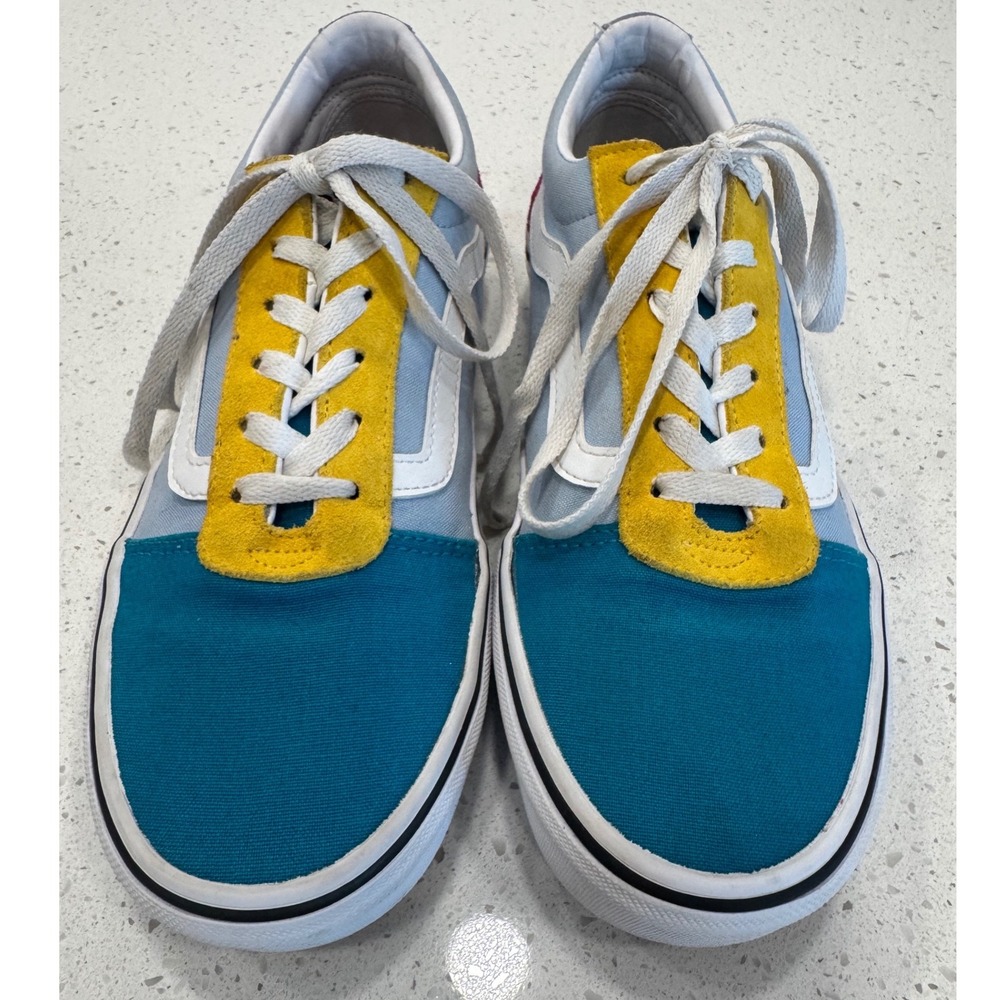Vans Ward Sneakers Women 9.5 Multi Color Excellent Retro Skate Shoes